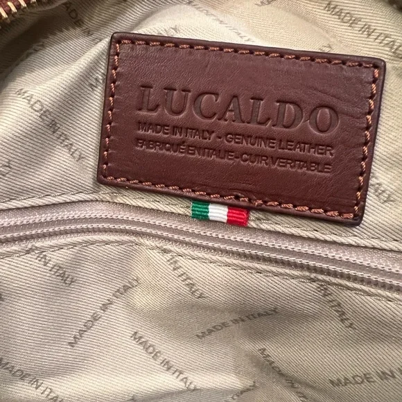 🆕 Lucaldo Firenze Leather Duffle Bag - Picture 7 of 17